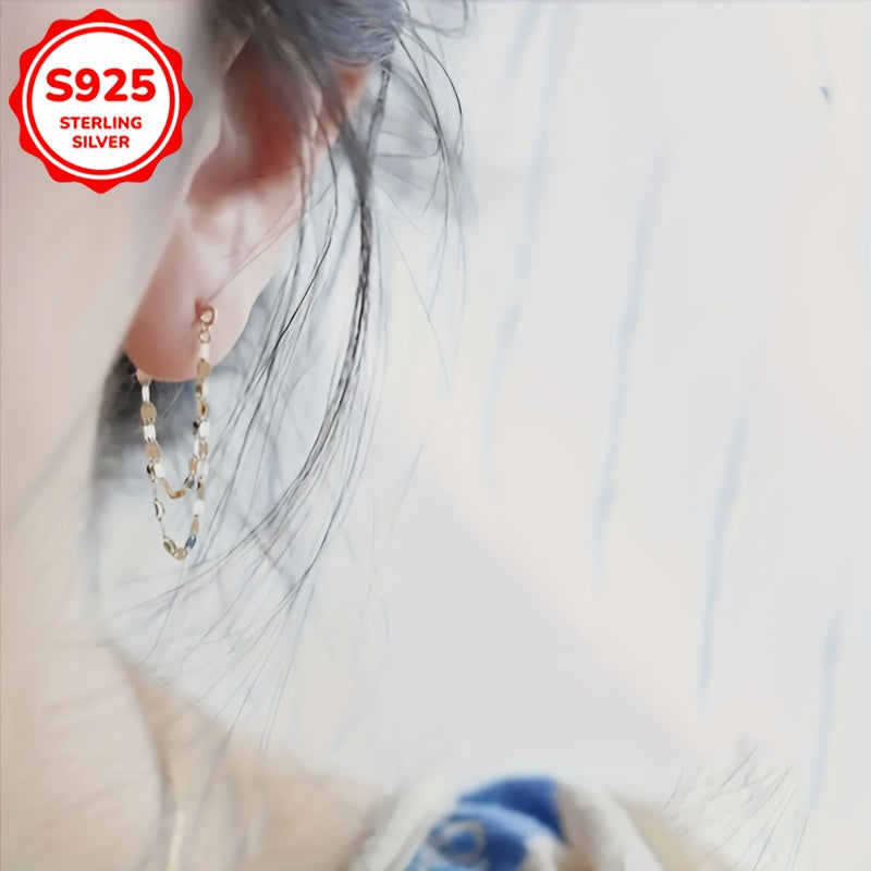 Sterling Silver Bohemian Dangle Earrings in Multiple Colors for Daily Wear