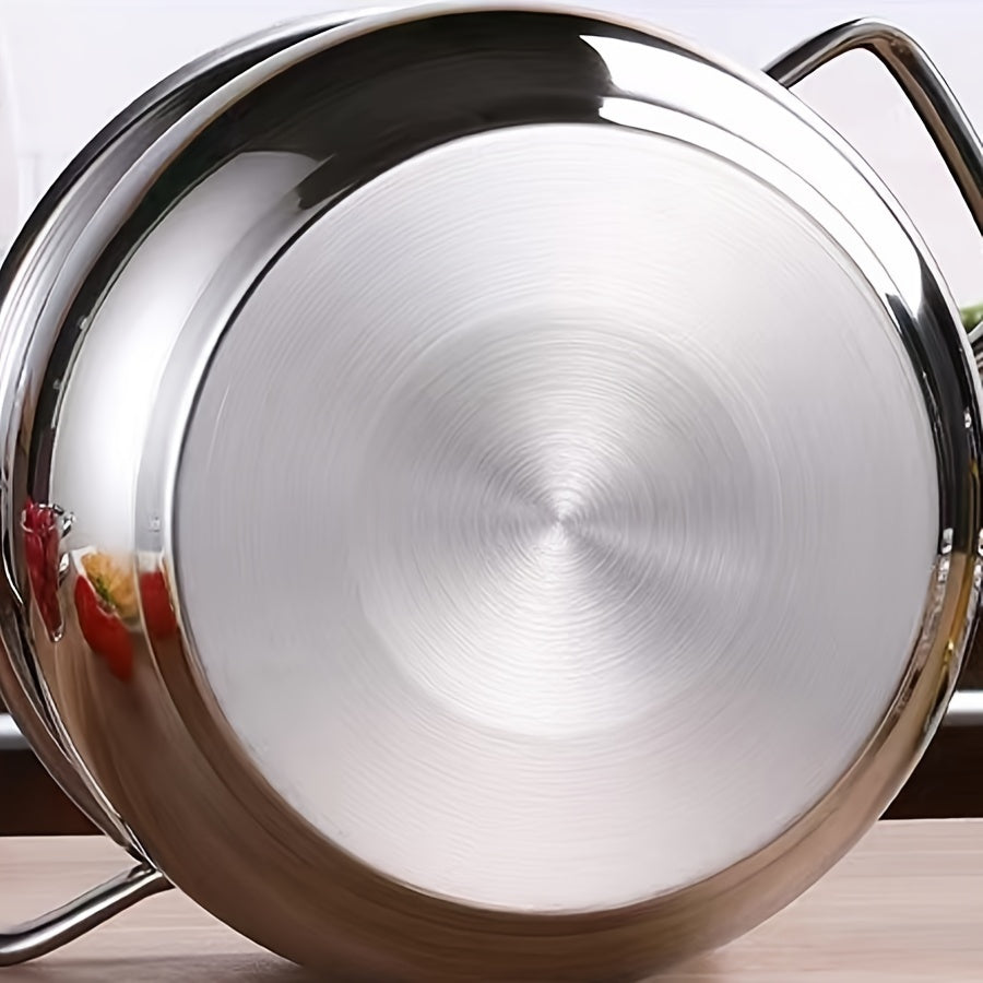 Qalin Ikki Qavatli Sho'rva Qozoni - Oila Oshxonalarida Foydalanish Uchun Ko'p Maqsadli Pishirish Qozoni