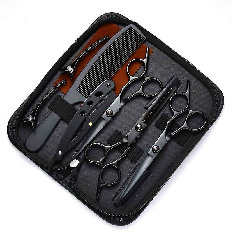 Professional Hair Cutting Scissors Kit for Home Salon and Beauty Parlor Use 6 Inch Unisex