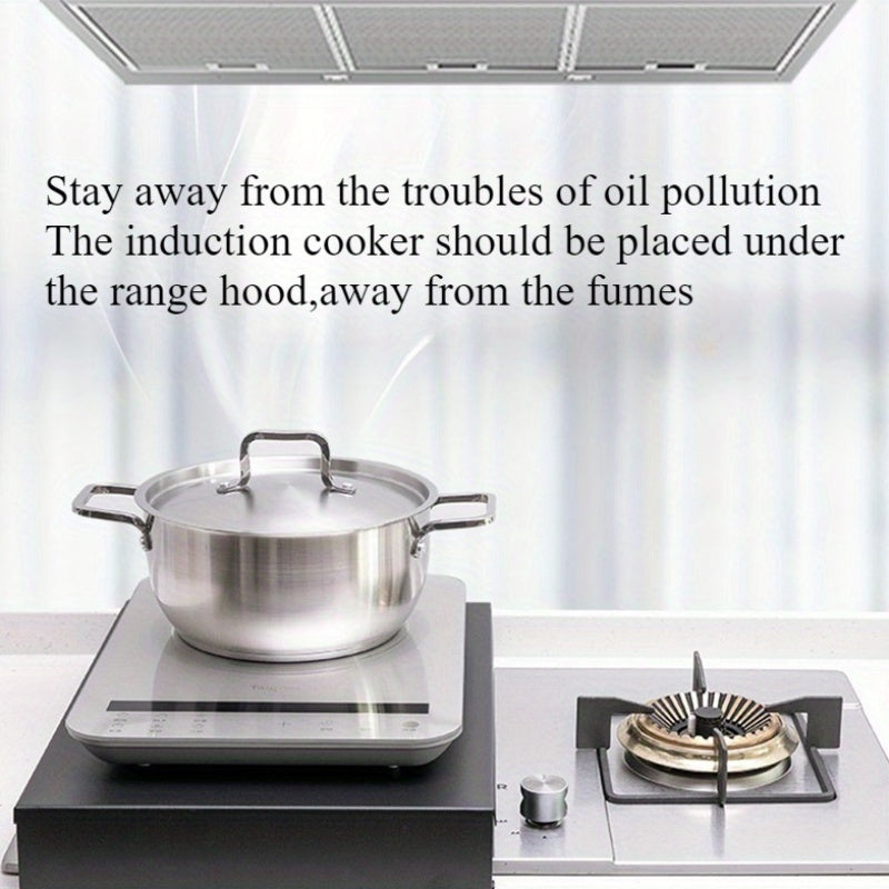 Carbon Steel Kitchen Stove Cover with Pot Rack and Storage Non-Slip Protector