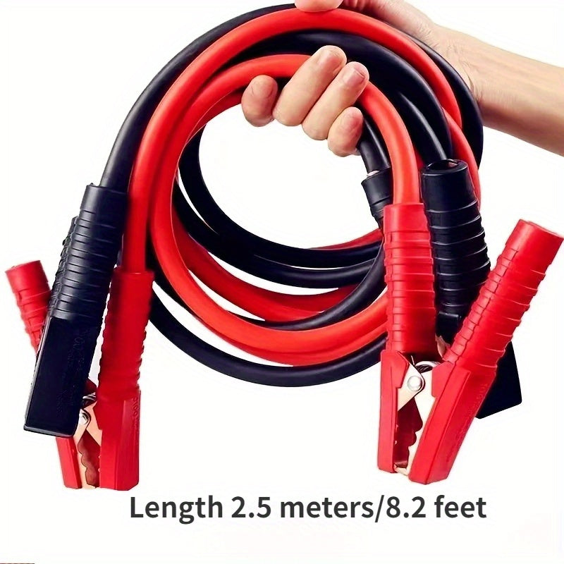 1000A Car Jump Starter Cable Set 3.05m Insulated Alligator Clips Cold Weather Resistant