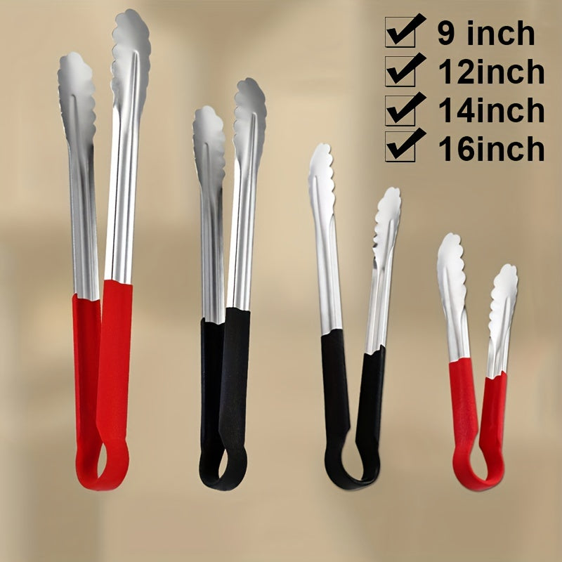 Stainless Steel Kitchen Tongs for BBQ and Serving Non-Slip Multi-Functional