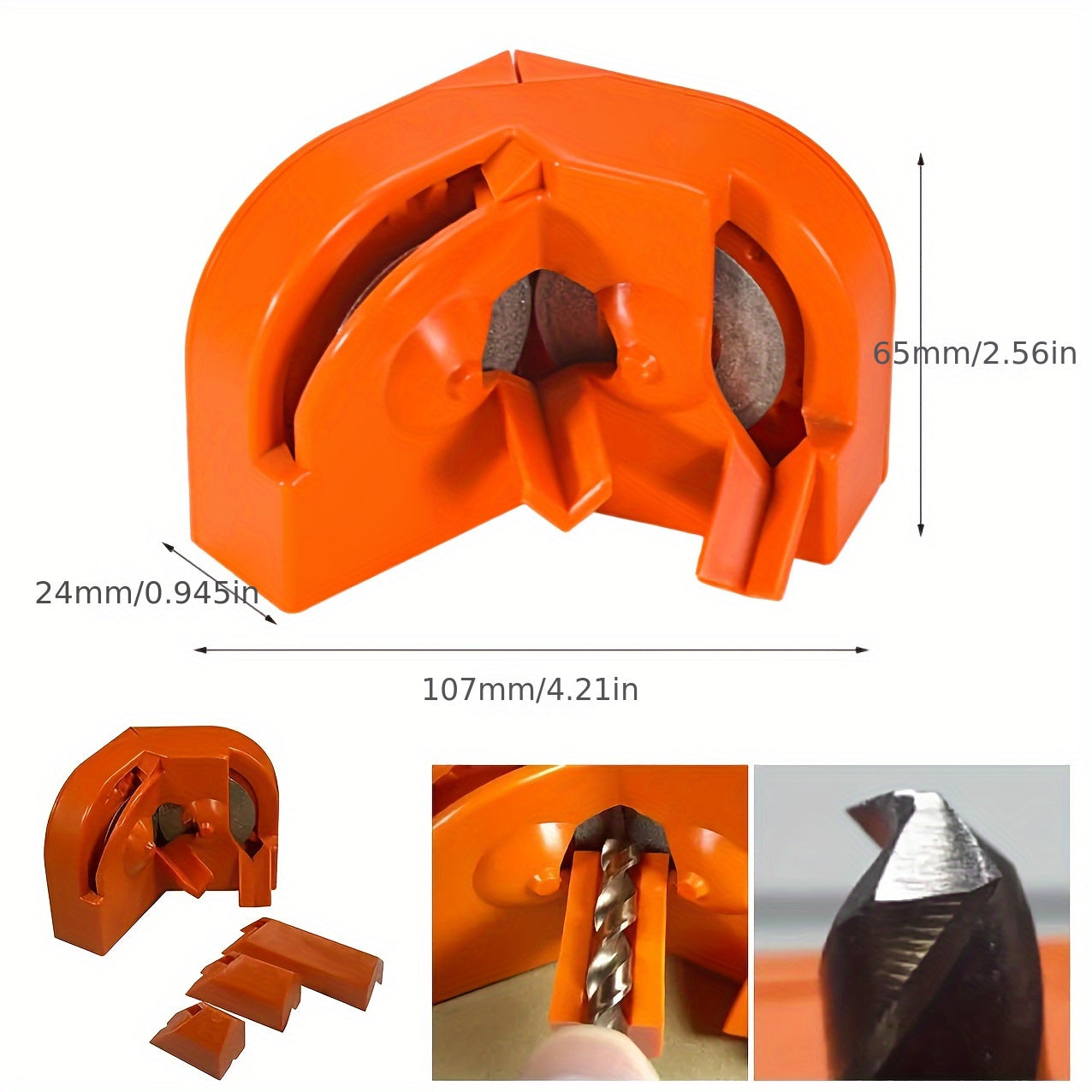 Portable Electric Drill Bit Sharpener for All Drill Sizes and Tools
