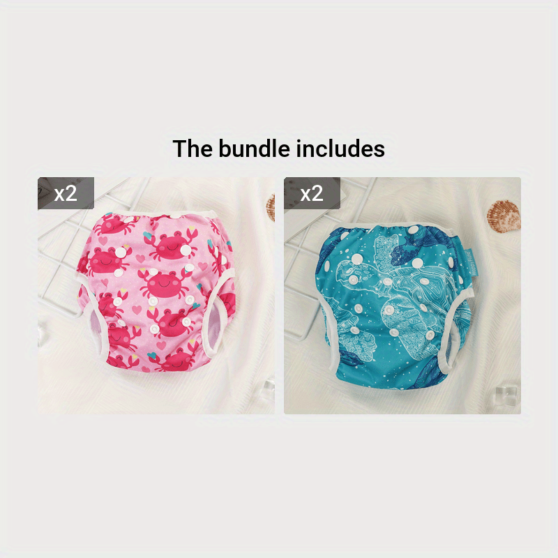 Adjustable Reusable Cloth Swim Diaper for Kids One Piece Training Pants