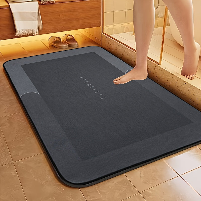 Ultra-Absorbent Non-Slip Bath Mat Quick Dry Machine Washable Bathroom Rug