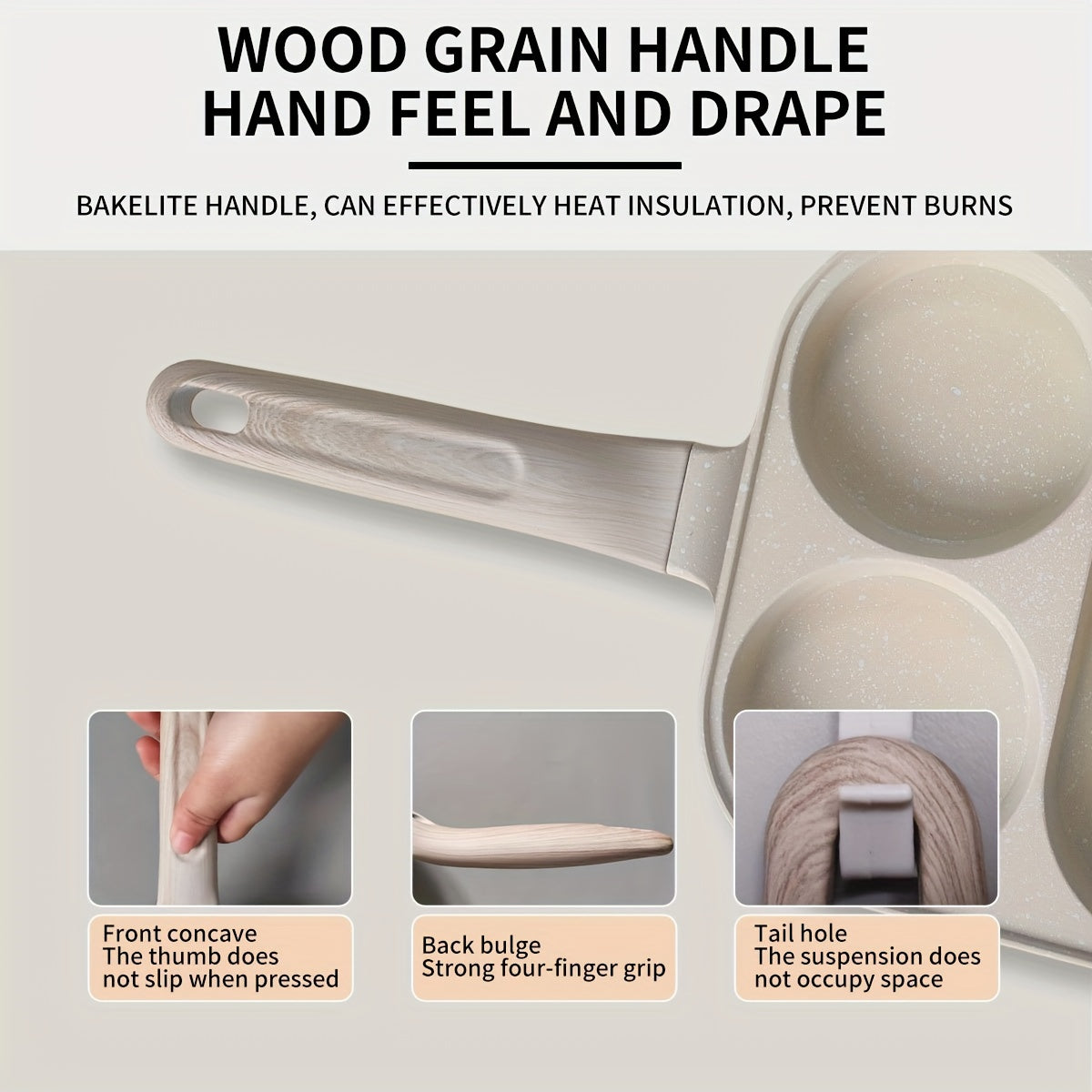 Non-Stick Aluminum Skillet for Breakfast Eggs Burgers and Steak Gas Stove Compatible