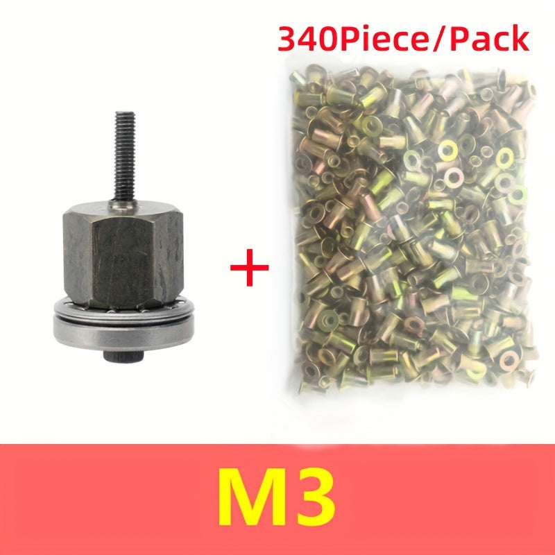 Ручной набор инструментов для заклепочных гайок для тонкой листовой металлоконструкции, электрическая заклепочная пушка DIY