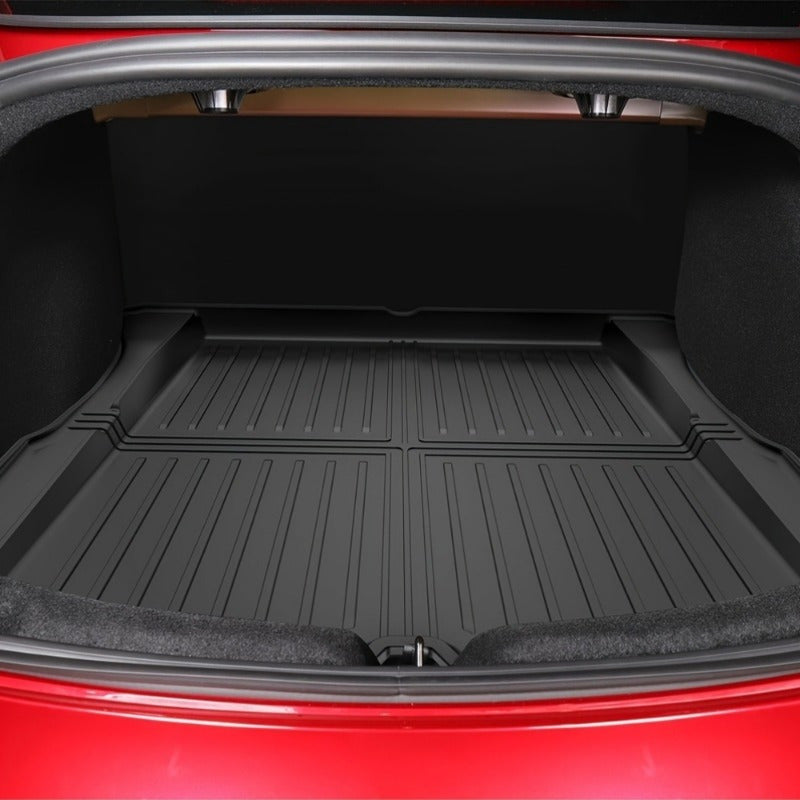 Waterproof TPE Cargo Trunk Mats for Tesla Model Y and Model 3 Highland