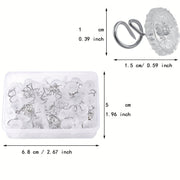 Upholstery Pins 10 Pieces 1.5cm Light Beige Polypropylene for Slipcovers Furniture