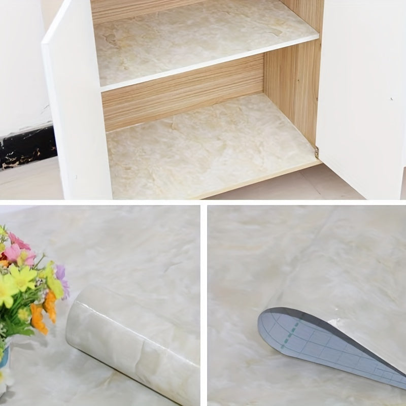 Self-Adhesive Kitchen Wallpaper Roll Shapes Stripes Washable Oil Water Resistant Countertop Furniture Renovation