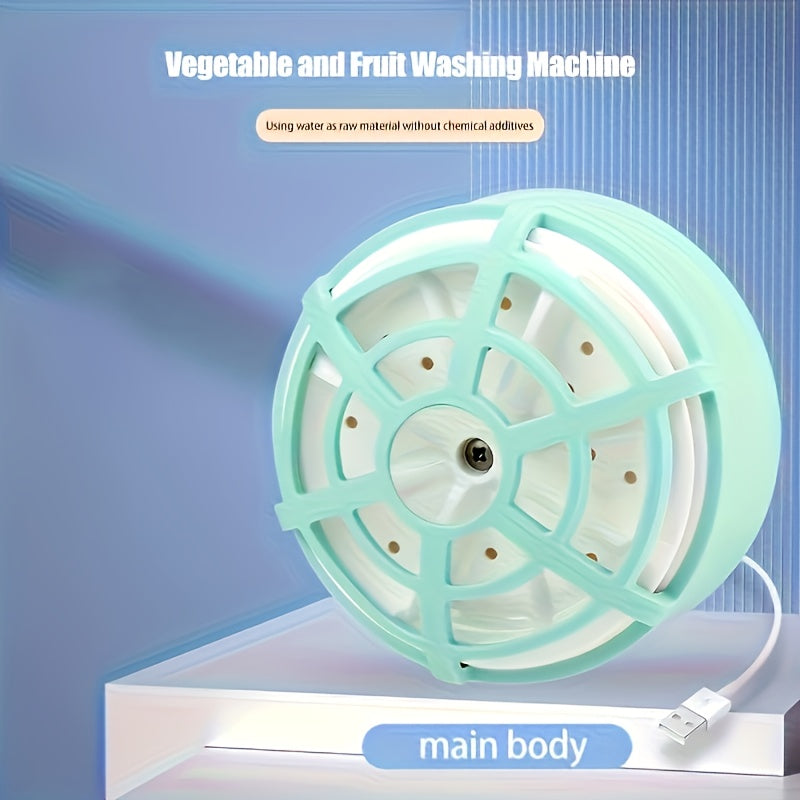 Portativ USB bilan quvvatlanadigan meva va sabzavot tozalagichi pestitsid qoldiqlarini samarali tarzda olib tashlaydi. Yengil yashil doira shaklidagi dizayn va oqim chiqarish joyi bilan. Uy sharoitida foydalanish uchun ideal. Kichik va samarali
