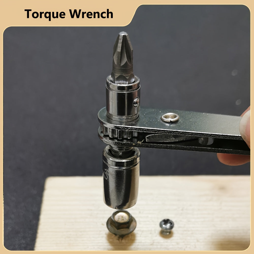 Dual-Use Adjustable Wrench S2 Steel Compact for Tight Spaces