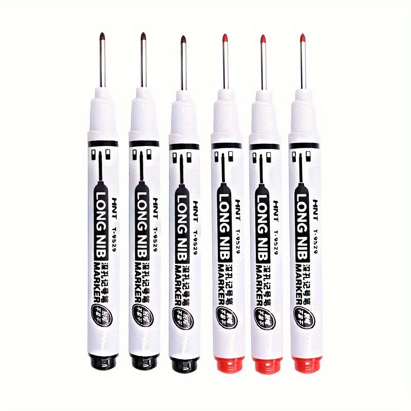 Set de 6 marcadores de punto medio resistentes al agua para madera, metal, cerámica