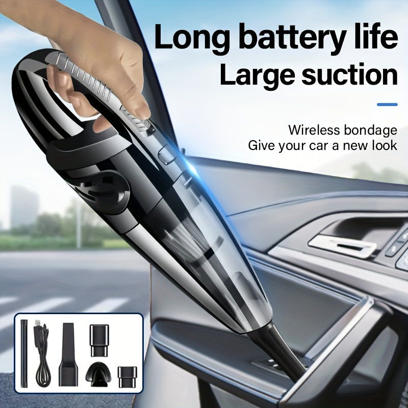 Kuchli so'rish quvvati, zaryadlanadigan batareya, avtomobillar va uylar uchun nam/quruq imkoniyatlari bilan portativ qo'l vakuumi. U uy hayvonlari sochlari va changni osonlik bilan bartaraf etishi mumkin. Bir nechta aksessuarlar va