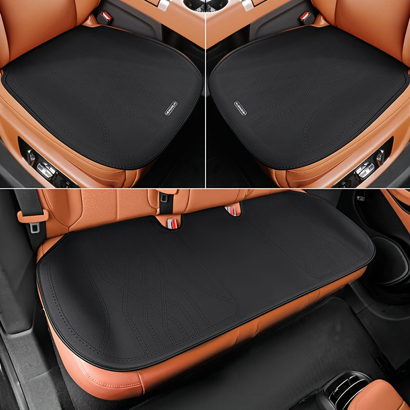 Universal faux suede avtomobil o'rindiq qoplamalari uch qismli nafas oluvchi, tormozlovchi, aşınmaya qarshi