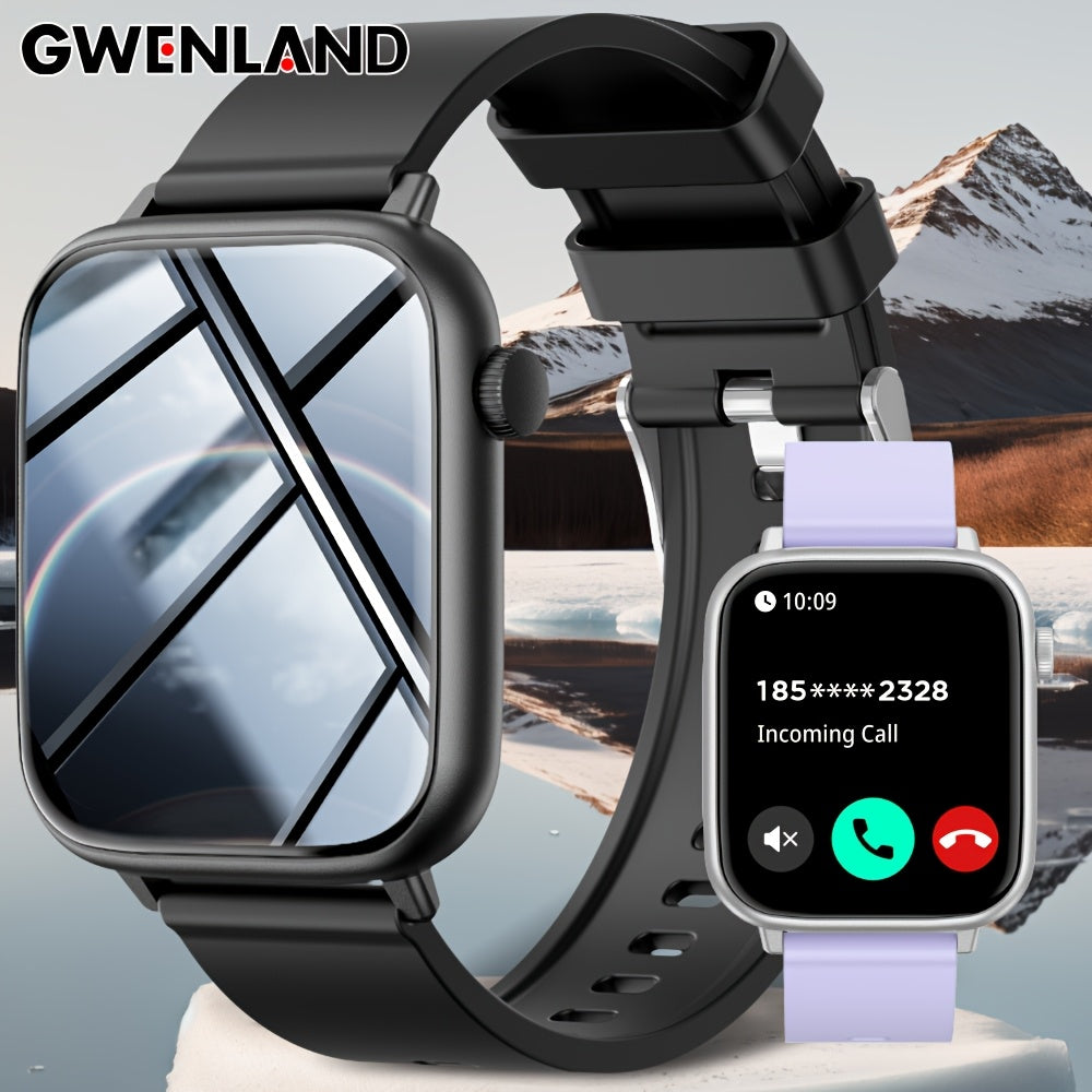 Smartwatch 1.83 Inch Full Touchscreen Wireless Calling Fitness Tracker with Pedometer Calories 100+ Exercise Modes Compatible with Android and iPhone