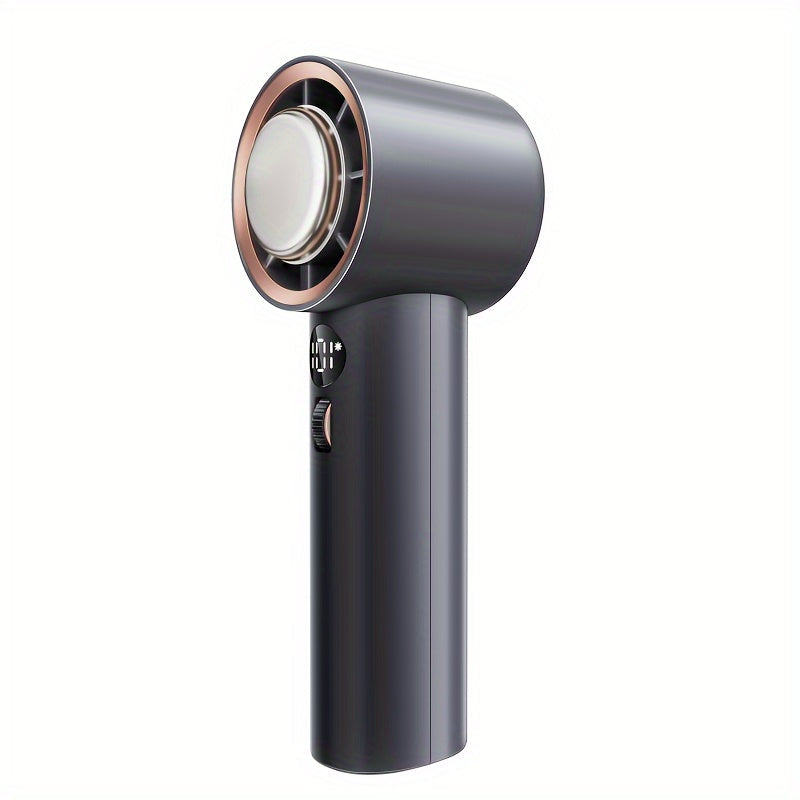 Portable Dual-Function Cooling Fan with USB Rechargeable Battery 10 Speeds Lightweight Desktop Handheld
