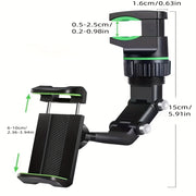 Soporte para teléfono en el parasol del coche universal, giratorio y ajustable, de ABS, para tablero