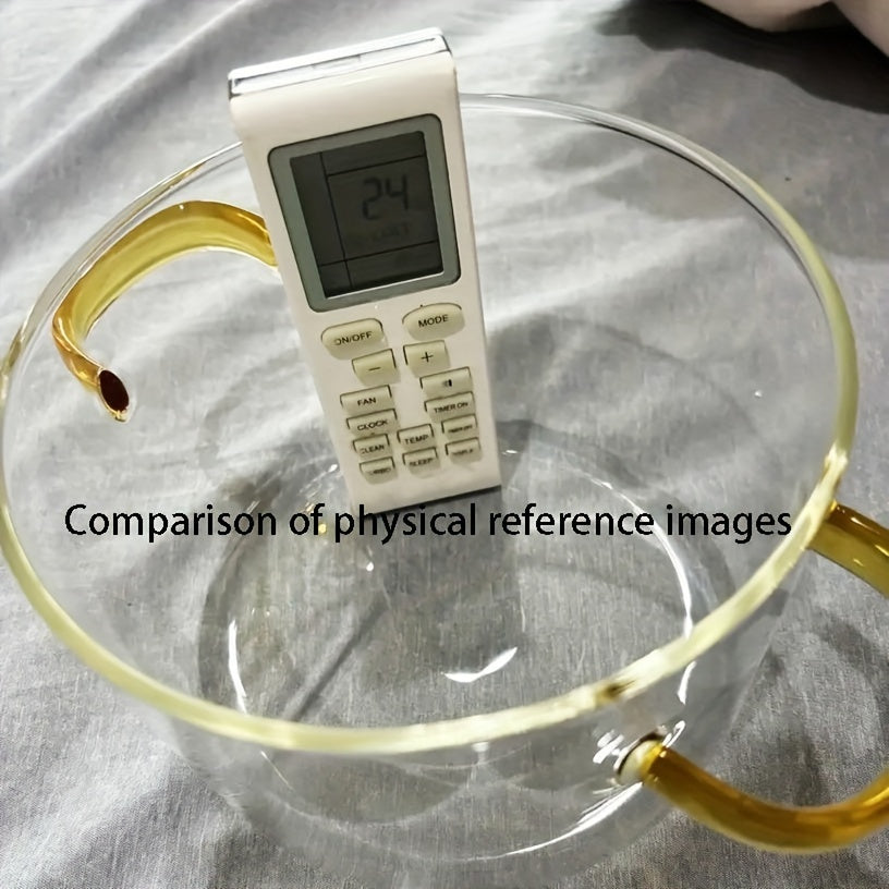 Olla de vidrio de borosilicato de gran capacidad para guisos, sopas, curry y pan