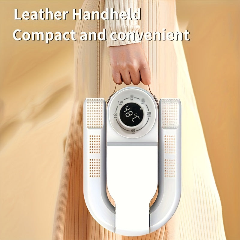 Kichik o'lchamdagi poyabzal/bo'otsiz qurituvchi, 3 tezlikli vaqt o'lchagich bilan - sayohat, uy va ochiq joylarda foydalanish uchun mukammal. AQSh rozetkasi bilan birga.