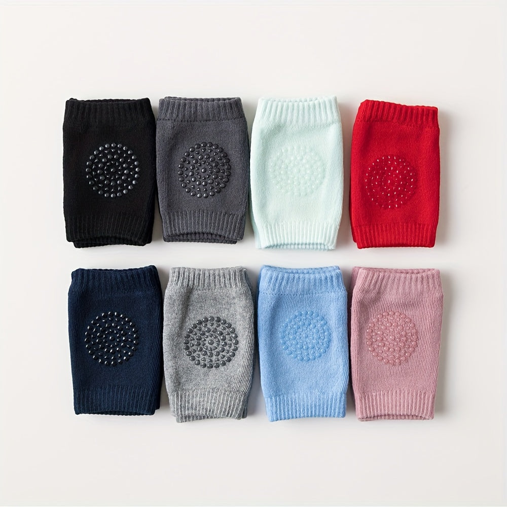 Set de 3 rodilleras de felpa suave para niños, antideslizantes, sin plomo, equipo de seguridad en varios colores