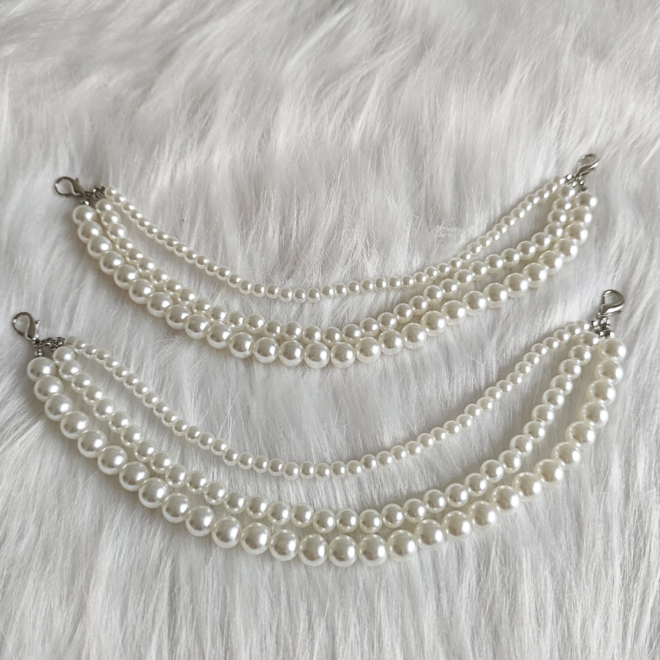 Women Removable Faux Pearl Shoe Charms Set for Casual footwear Decoration