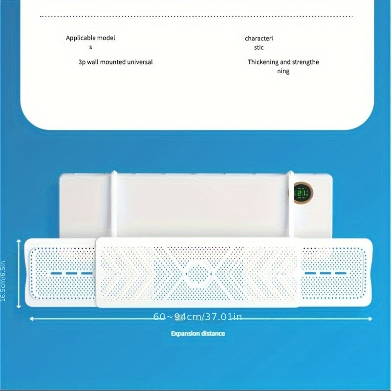 Adjustable Air Conditioner Wind Deflector for Airflow Control and Hot Cold Air Reduction