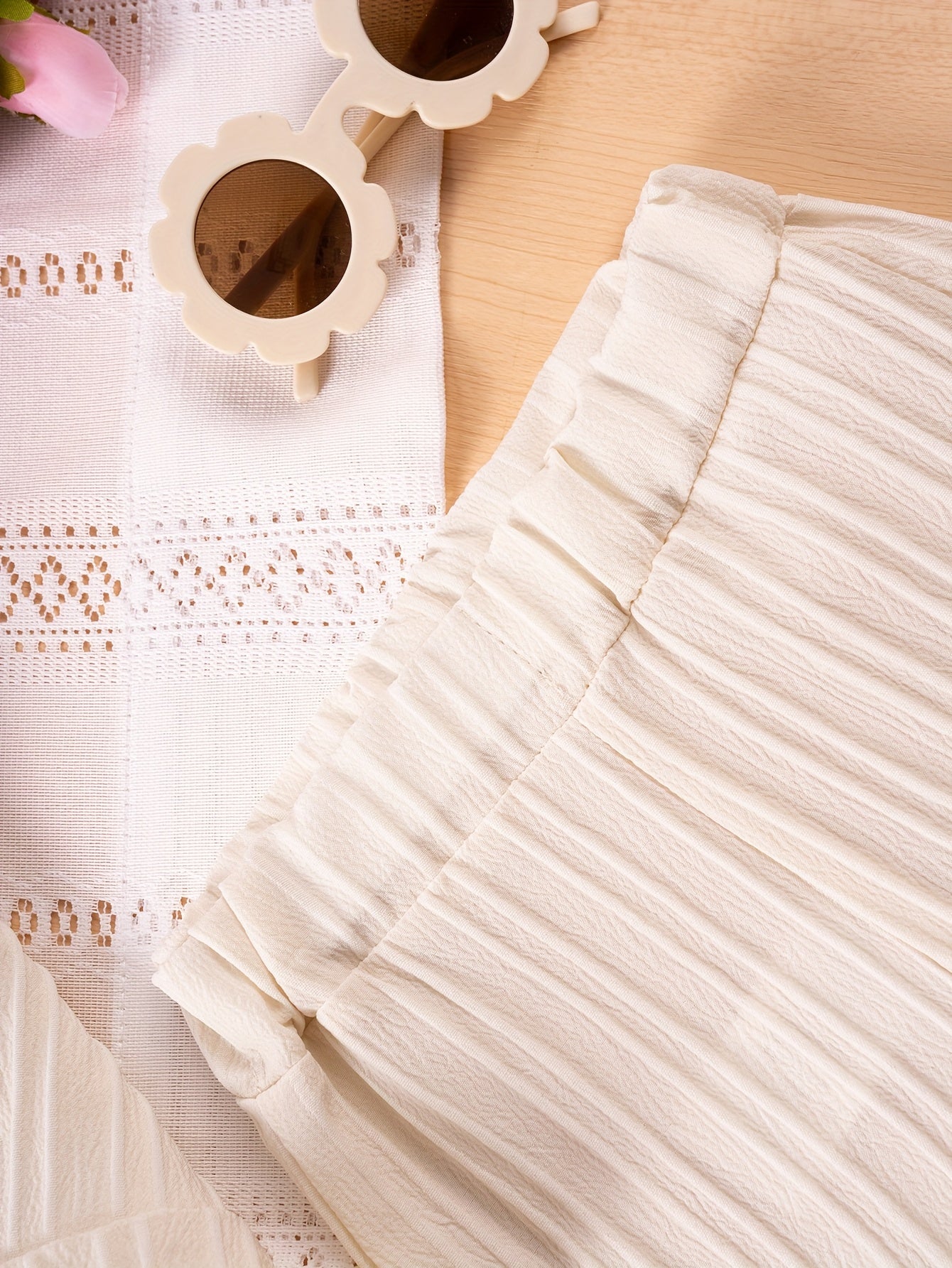 Зеленый полиэстеровый топ без рукавов и шорты для детей, летняя повседневная одежда для улицы