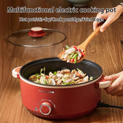 Multi-functional electric cooking pot with non-stick inner layer, 3-level flame control