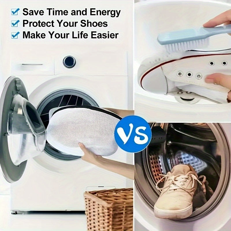 Shoe Wash Bag Polyester Zippered Laundry Organizer for Shoes