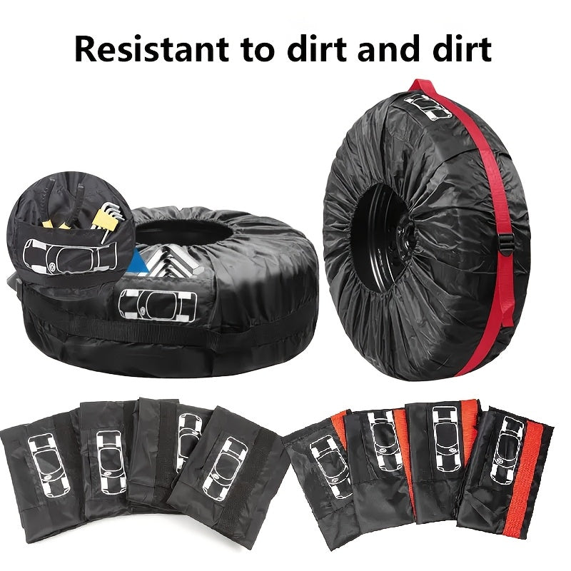 Cubierta de neumático de poliéster premium a prueba de polvo y nieve para almacenamiento de neumático de repuesto