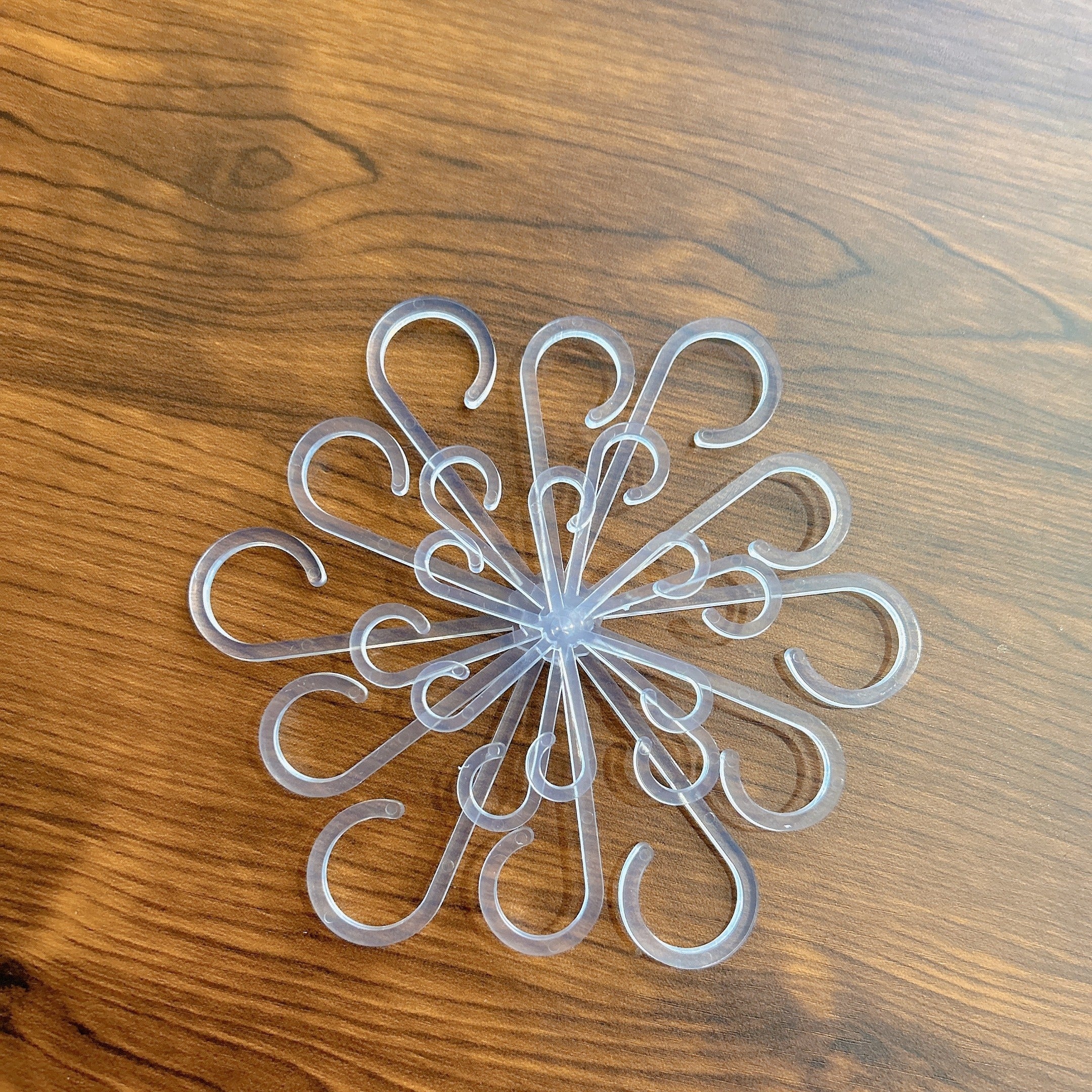 4 Pcs Transparent Green Plant Support Clips Garden Trellis for Stems