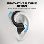 Wireless Earbuds for Running with Earhooks Noise Cancellation Bass Microphone