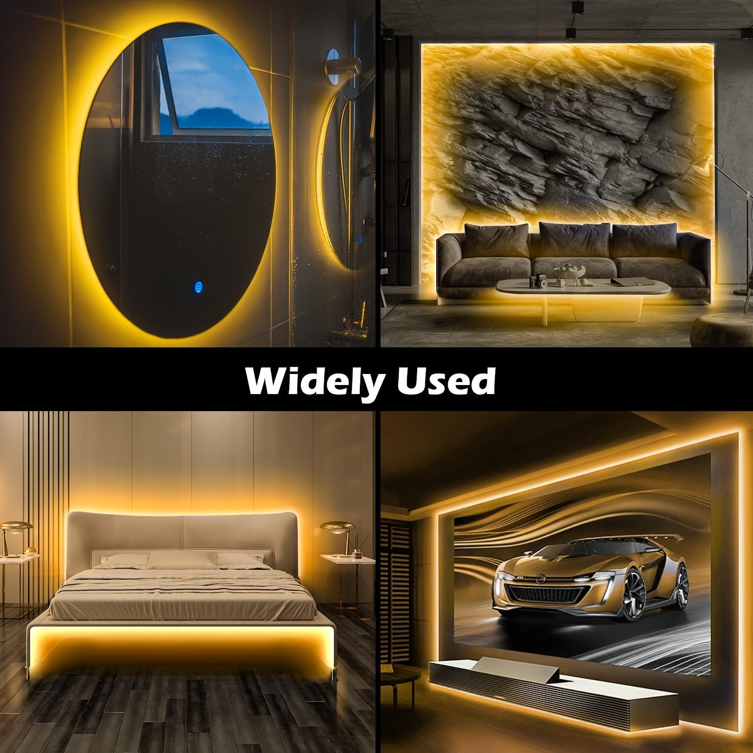 15.24m USB LED Strip Lights 5V White Warm White Flexible Cuttable for TV Bedroom Kitchen