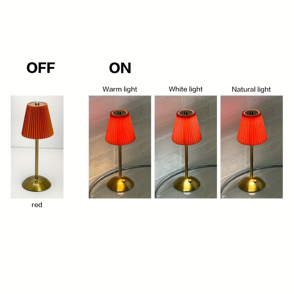 Skandinaviya uslubidagi temir ishlov berilgan stol chirog'i, bosqichsiz dimmer bilan, yotoqxona, restoran, bar va ochiq joylarda foydalanish uchun ideal.