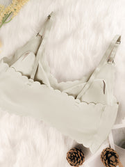 Women's Plus Size Sports Bra Wire-Free Adjustable Straps Solid Color