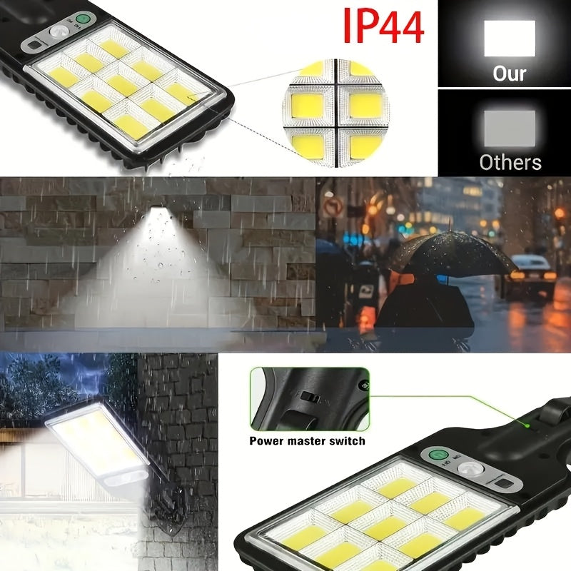8000W Solar Outdoor Light with Remote Control Motion Sensor and LED Reflector