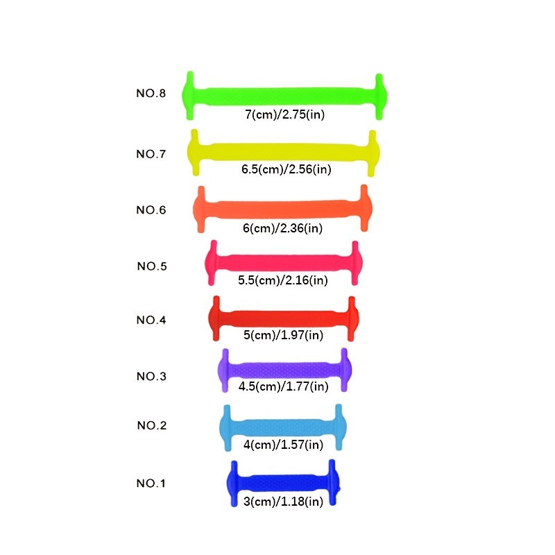 Unisex Silicone Elastic No Tie Shoelaces Buckle Free Creative Elastic Laces