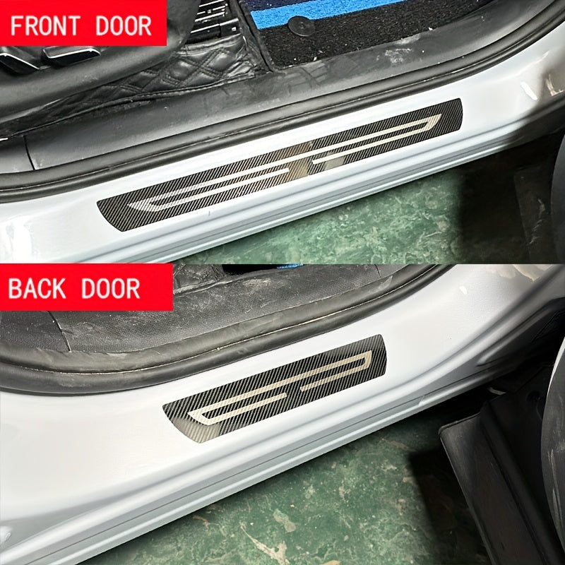 Universal Stainless Steel Interior Door Sills Protective Strips for Cars