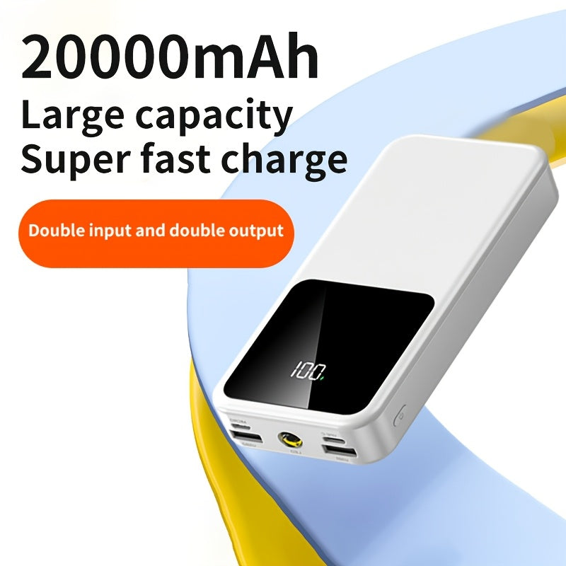 20000mAh Power Bank Fast Charging LED Display Dual Input Output Portable