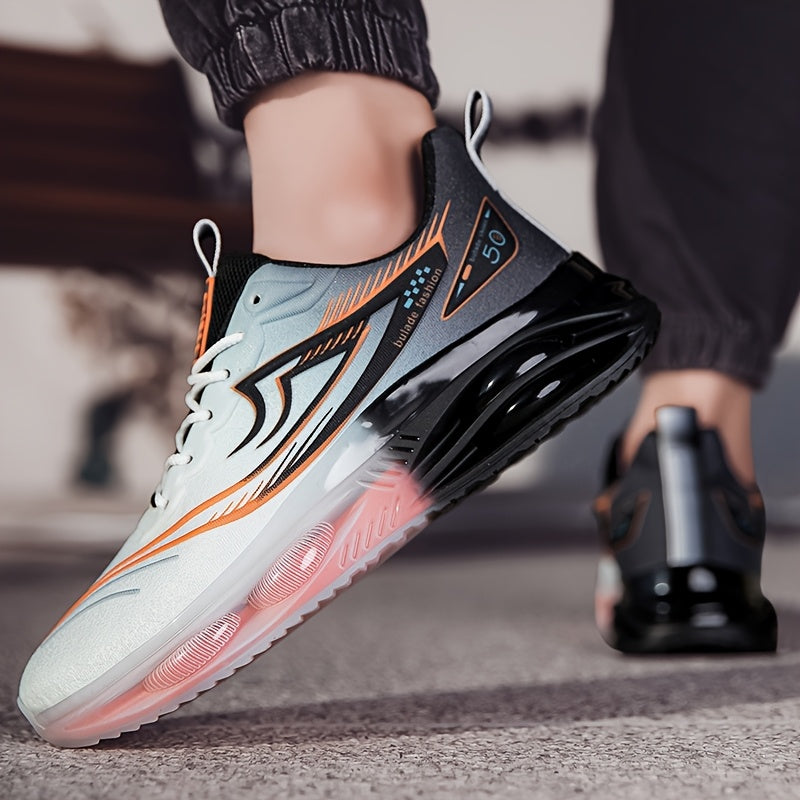 Men's Athletic Sneakers Breathable Mesh Lightweight Casual Street Style Geometric Argyle Pattern