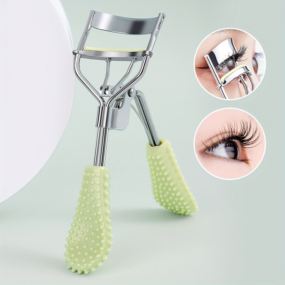 Women's Stainless Steel Portable Eyelash Curler for Perfect Curls