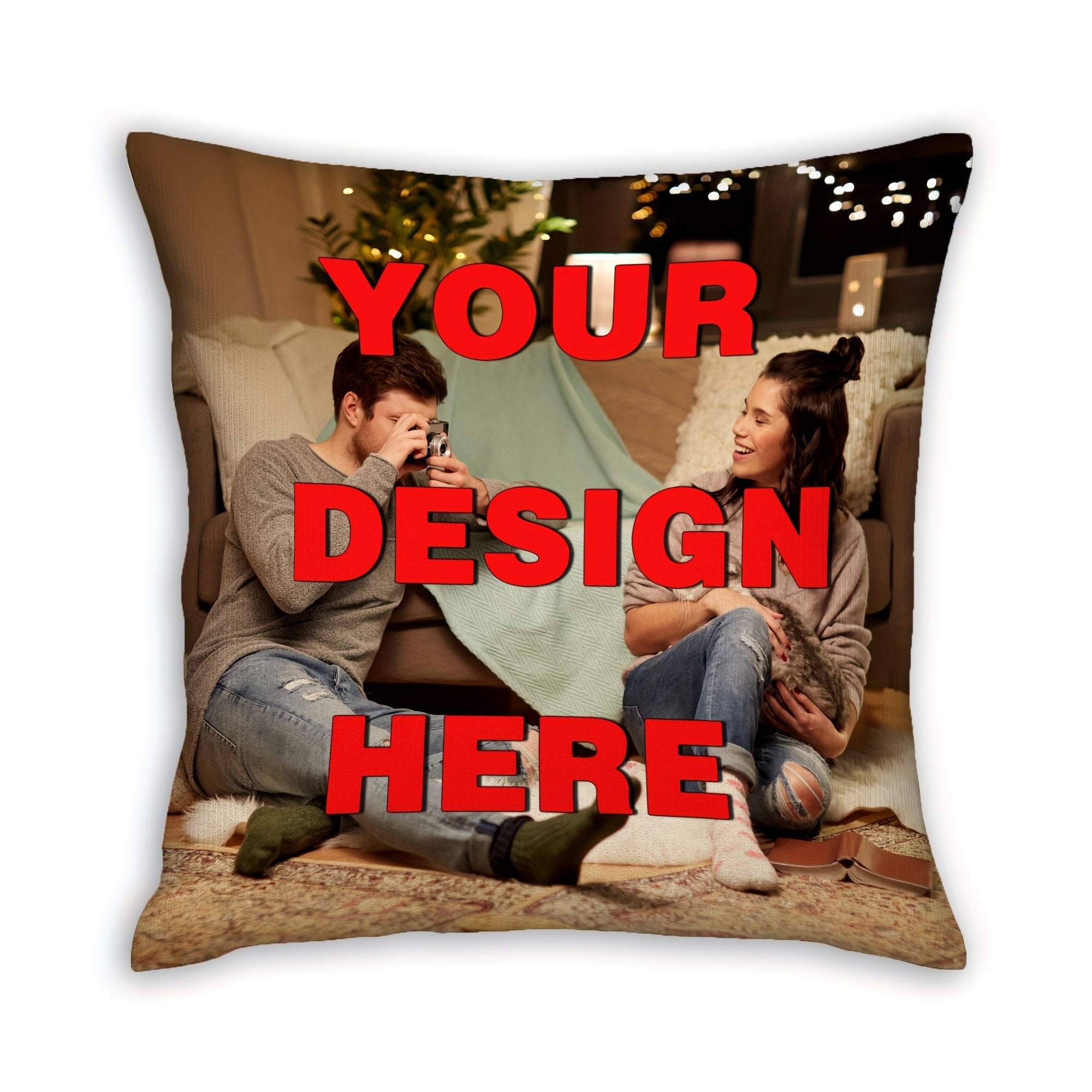 Customized Pillow Cover for Home Decor 45.72cm Christmas Valentine's Thanksgiving New Year