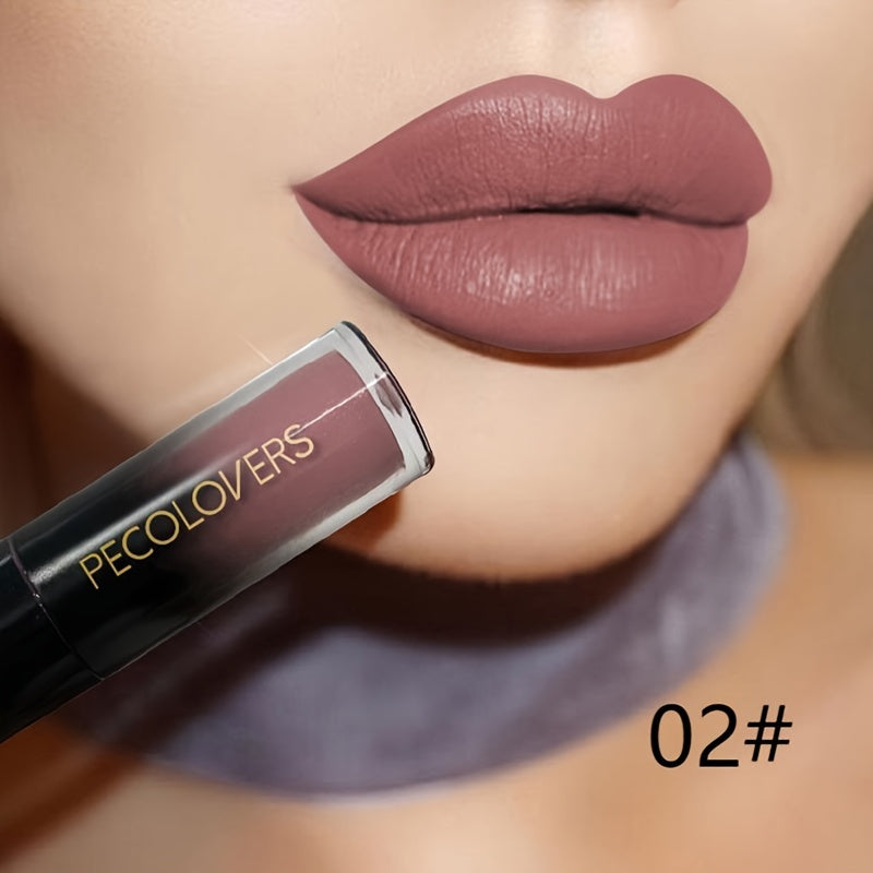 Brillo de labios mate de terciopelo para mujeres, barra de labios líquida de larga duración, 14 tonos