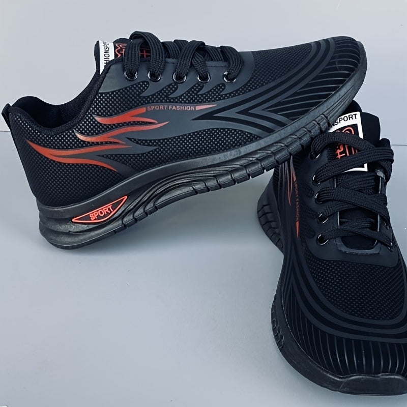 Men's Breathable Mesh Sneakers Non-Slip Rubber Sole Casual Running Shoes