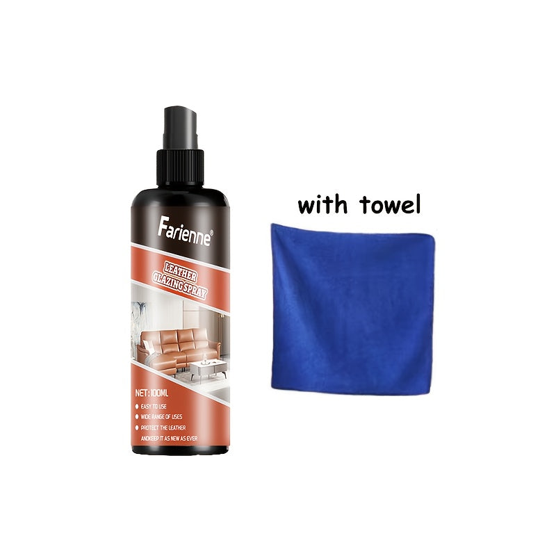 Spray de barnizado de cuero para coches, muebles, zapatos y bolsos