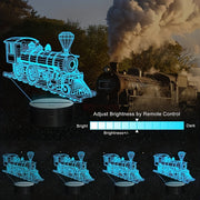 3D illyuziya kechki chiroq, masofadan boshqarish va taymer bilan, yotoqxona uchun rang o'zgartiruvchi dekor