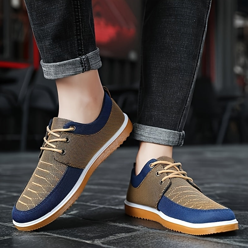 Women's Casual Lace-Up Sneakers Breathable Fabric Rubber Sole