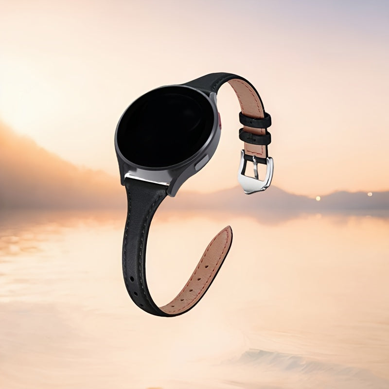 20mm ikki tomonlama kalfskinni soat taqish uchun uzuk, Galaxy Watch 4 5 6 bilan mos keladi