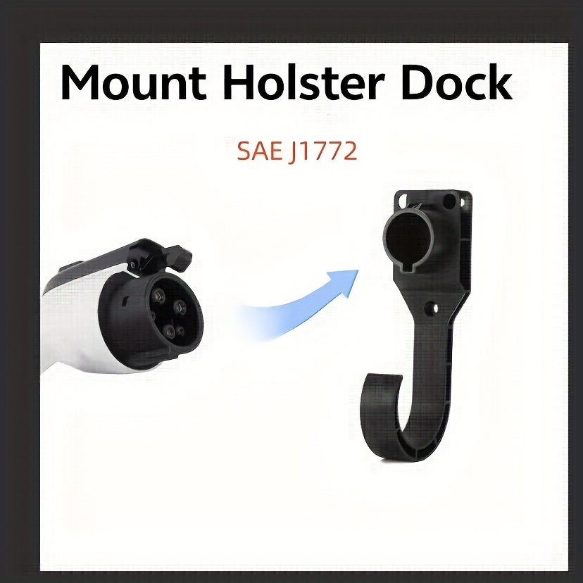 EV Charger Cable Holder SAE J1772 European Standard Charging Cable Organizer Portable EV Cable Hook
